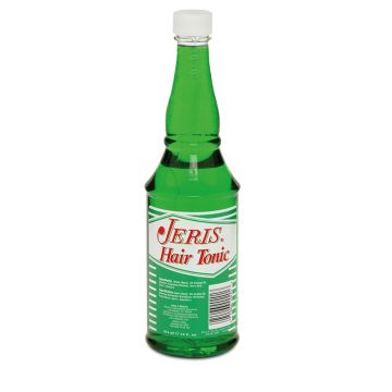 Front view of a 14 ounce bottle of Jeris Hair Tonic Professional Size featuring label with ingredients & product information